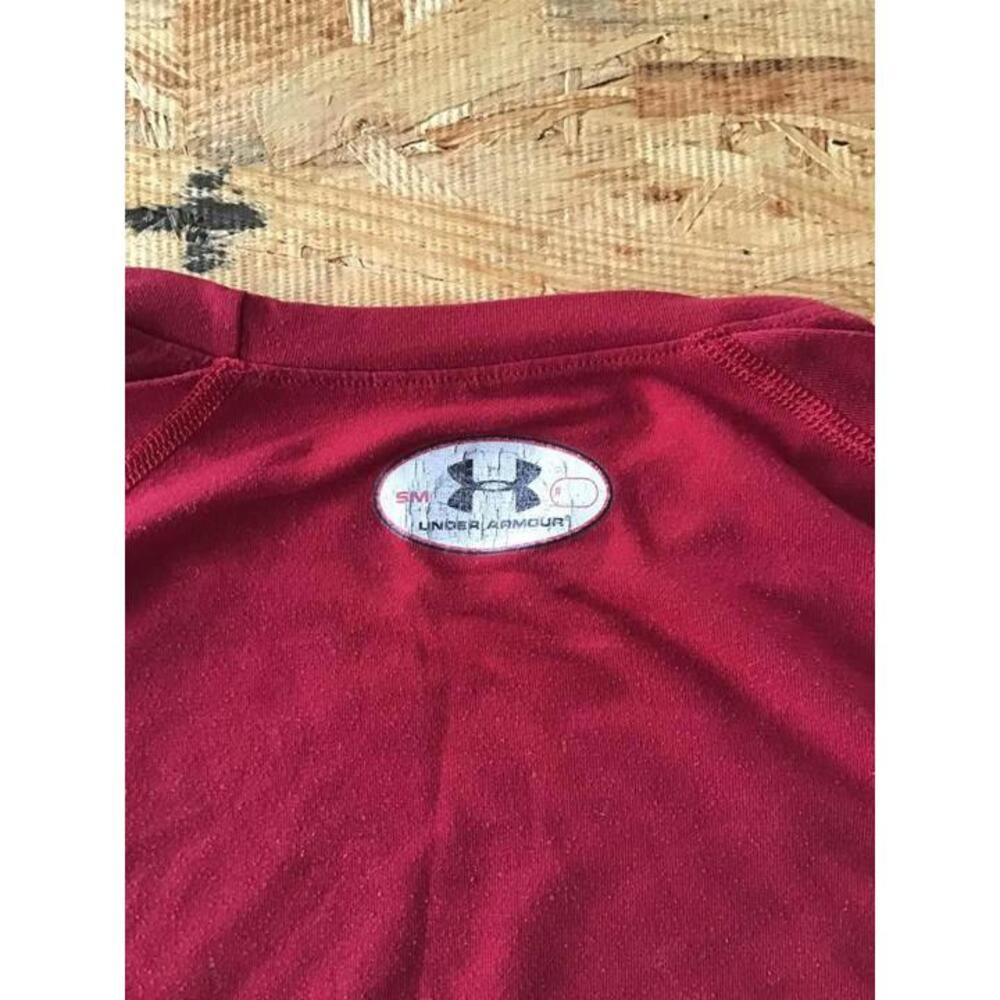 Under Armour Men’s Red Short-Sleeve T-Shirt - Size Small - Picture 3 of 4